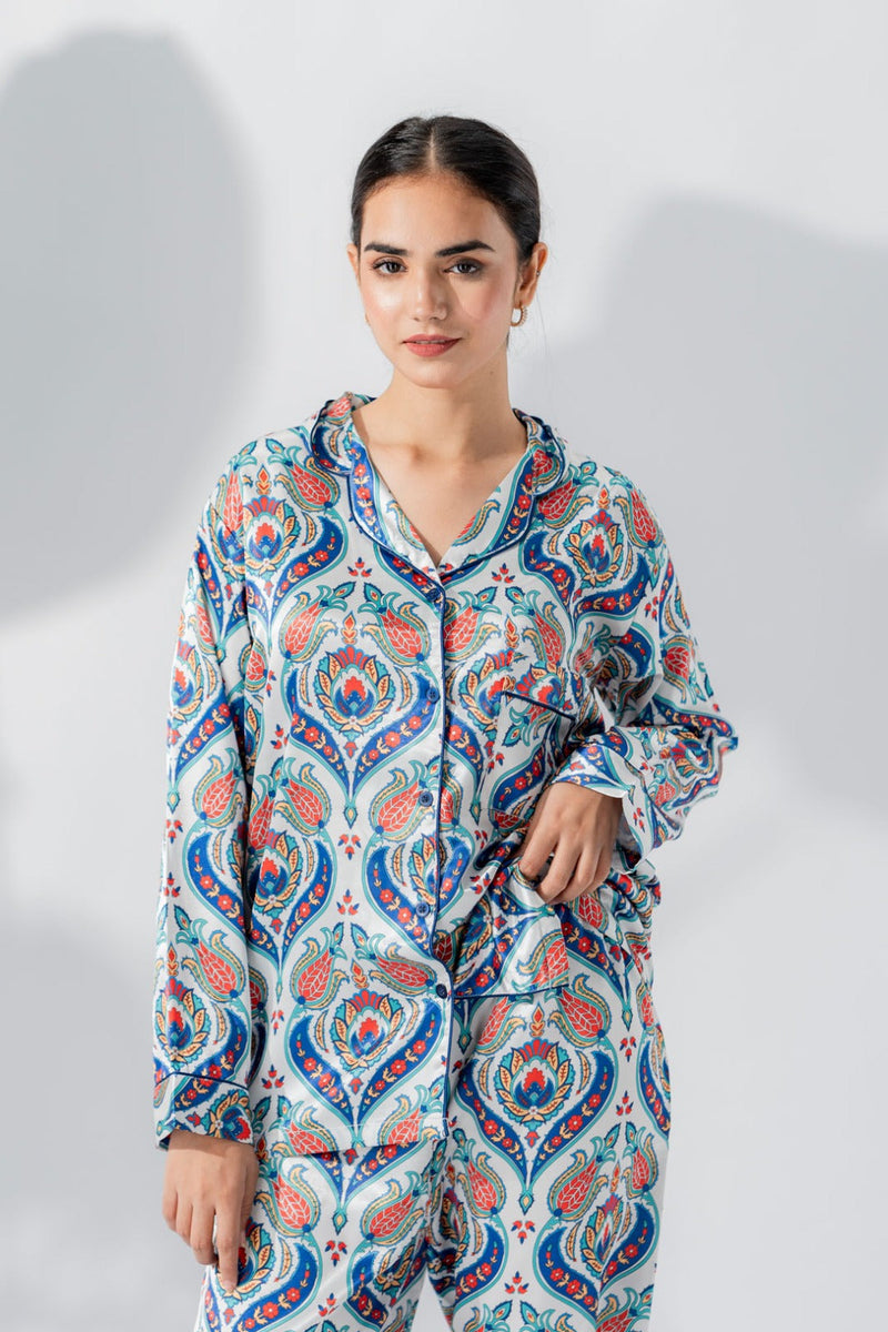 Nightwear Smoothy Satin Pajama set PJ-03