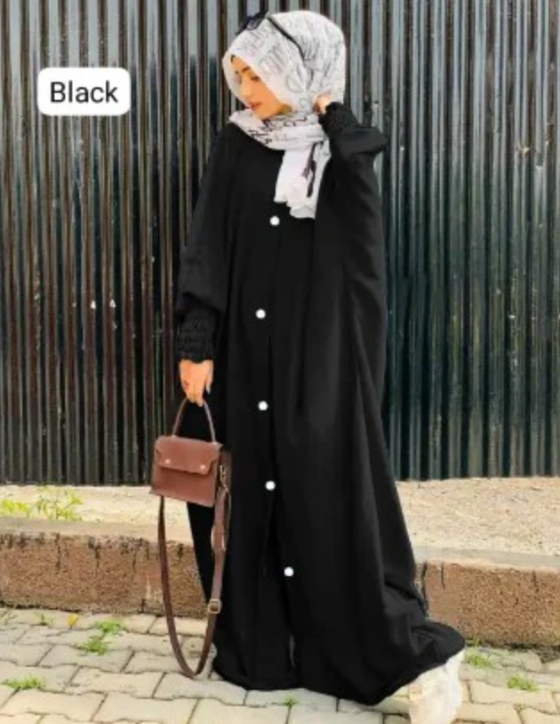 Turkish Abaya For Women Georgette Fabric