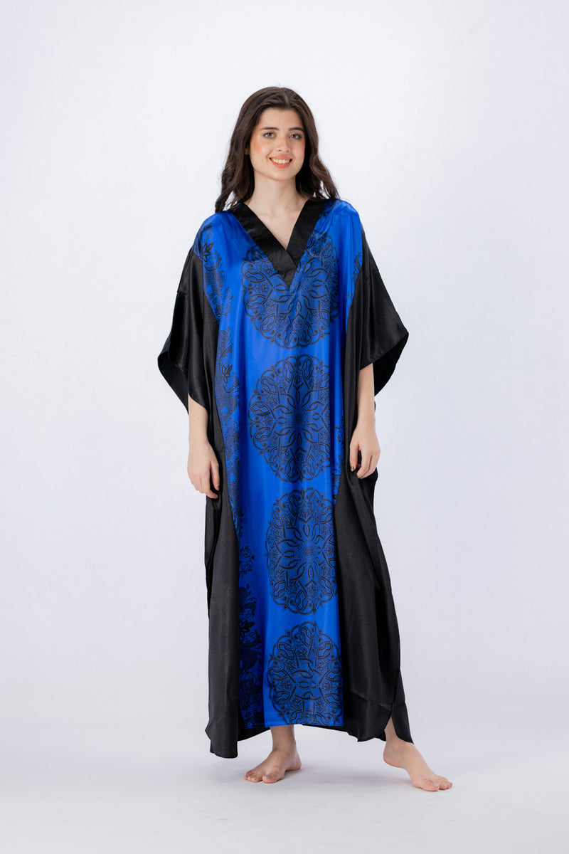 Vibrant Blue Kaftan Dress is specially designed