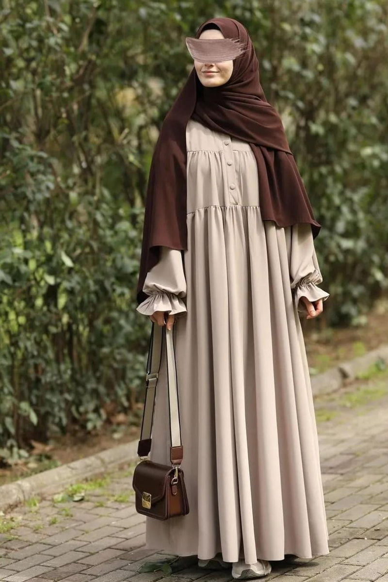 New Elegant Classic Abaya with Stoller in Georgette Fabric